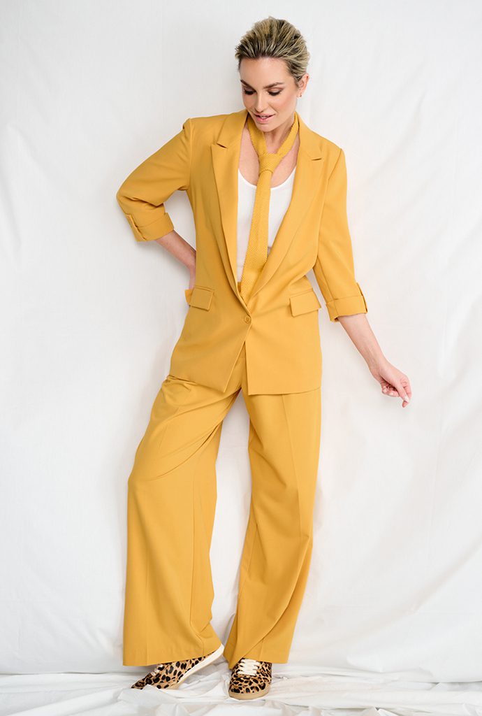 BLAZER A602 GOLDEN APRICOT_PANTS A603 GOLDEN APRICOT