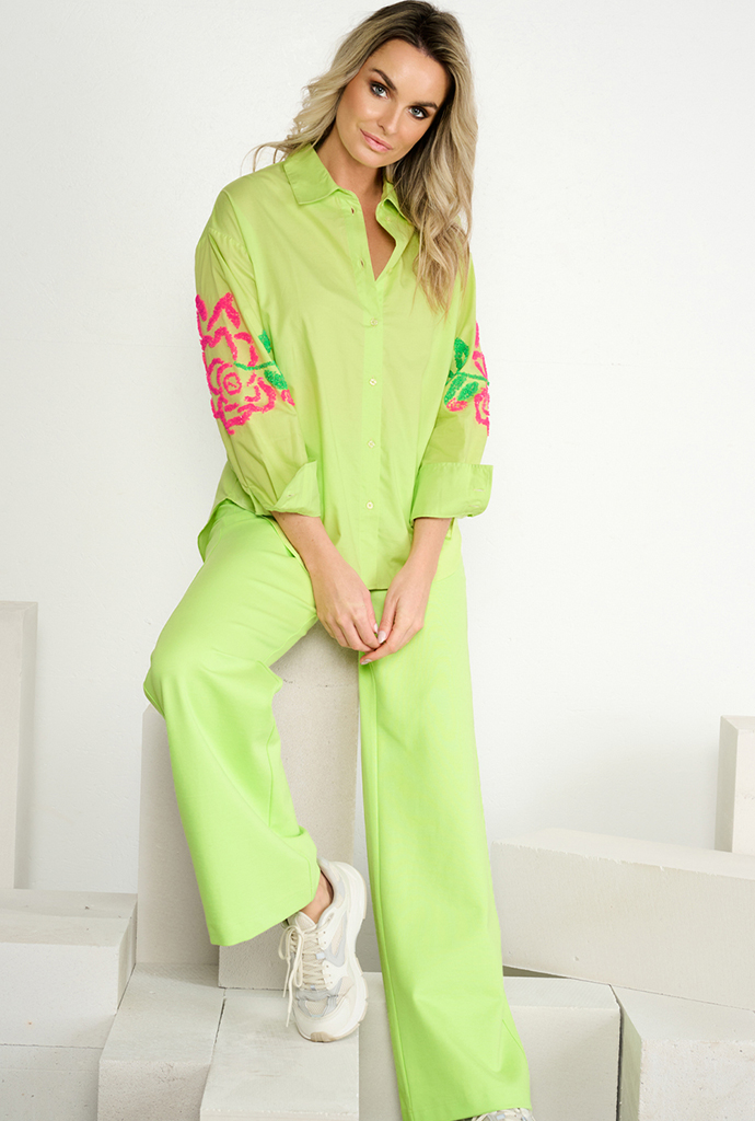 BLOUSE A750 SHARP GREEN_PANTS A701 SHARP GREEN