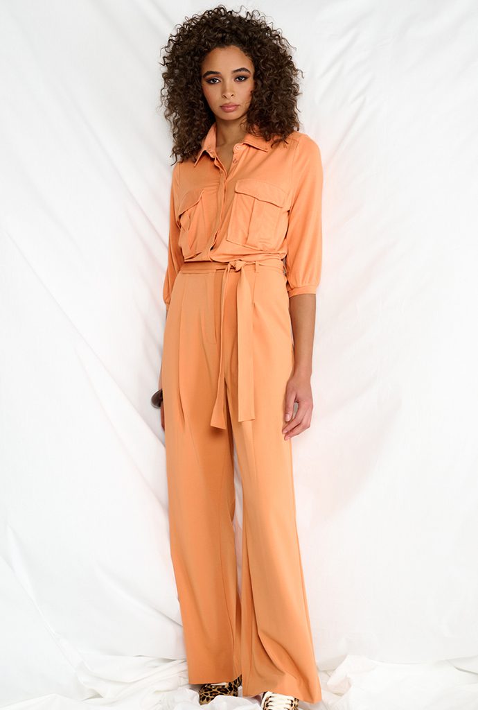 JUMPSUIT A609 CORAL GOLD