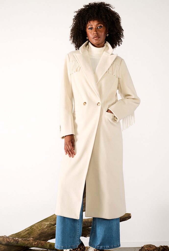 COAT B901 CREAM KNIT B873 ECRU