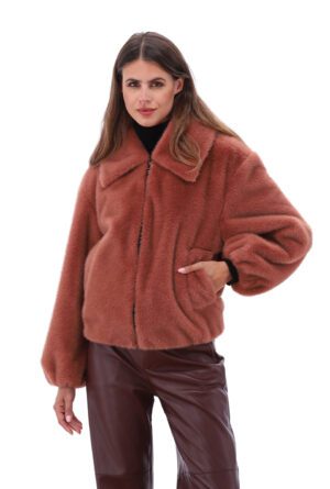 FLUFFY JAS RUM RAISIN KNIT B873 BLACK PANTS RUM RAISIN_14 CROPPEN