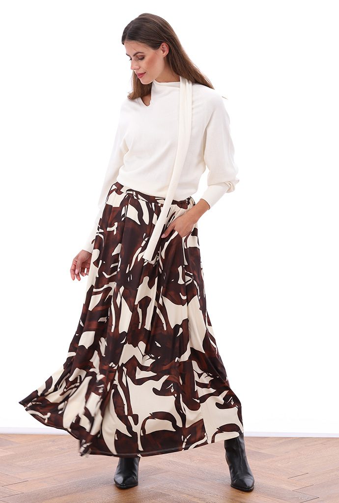 KNIIT B801 ECRU SKIRT B134 P018_14