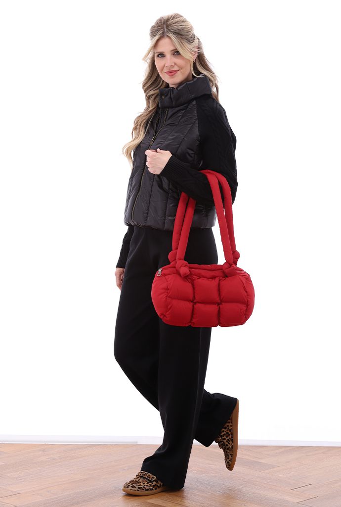 VEST B814 BLACK PANTS B807 BLACK BAG B911 RIO RED.2