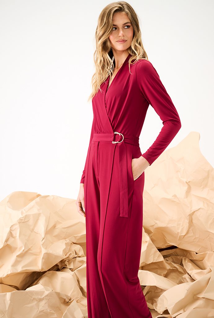 JUMPSUIT B192 RHUBARB