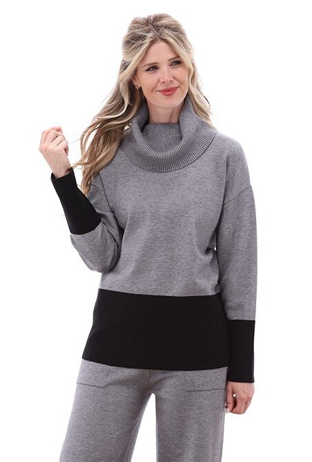 KNIT B806 GREY MELANGE PANTS B807 GREY MELANGE.2