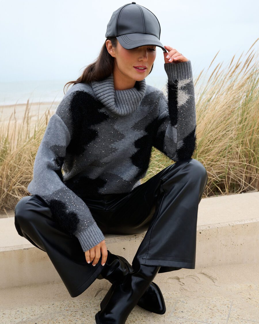 KNIT B862 GREY PANTS B751 BLACK.2