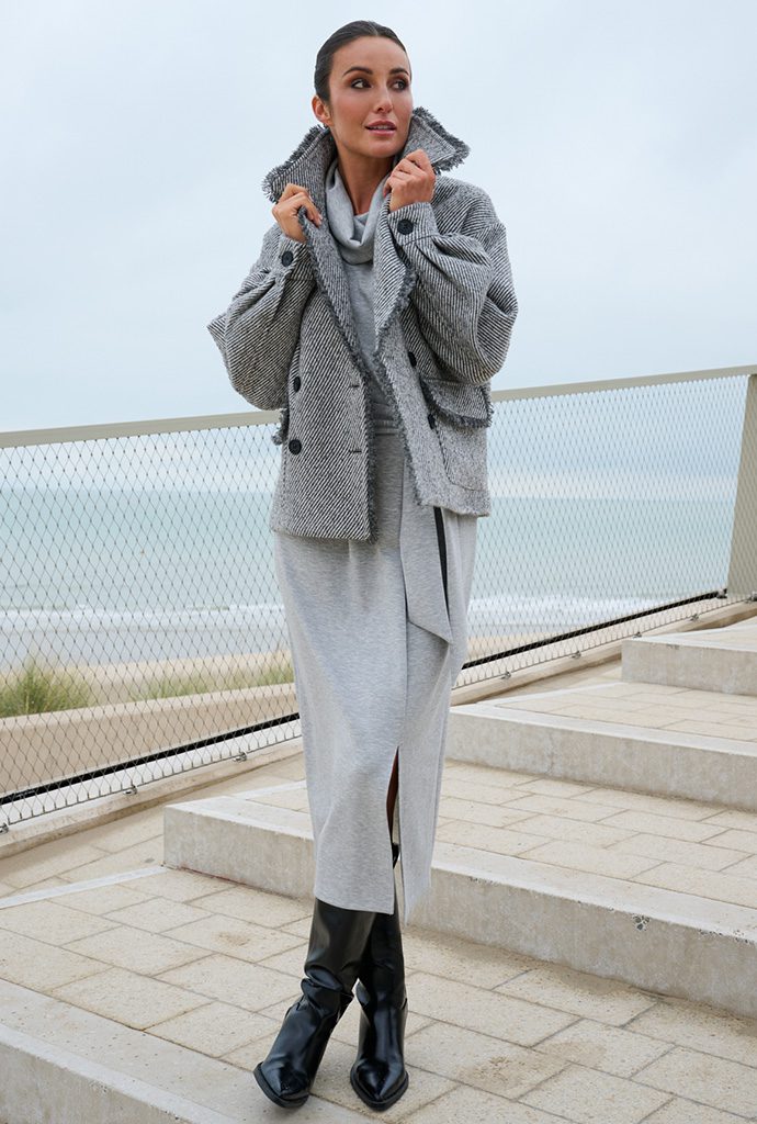 COAT B905 GREY DRESS B632 GREY MELANGE.1