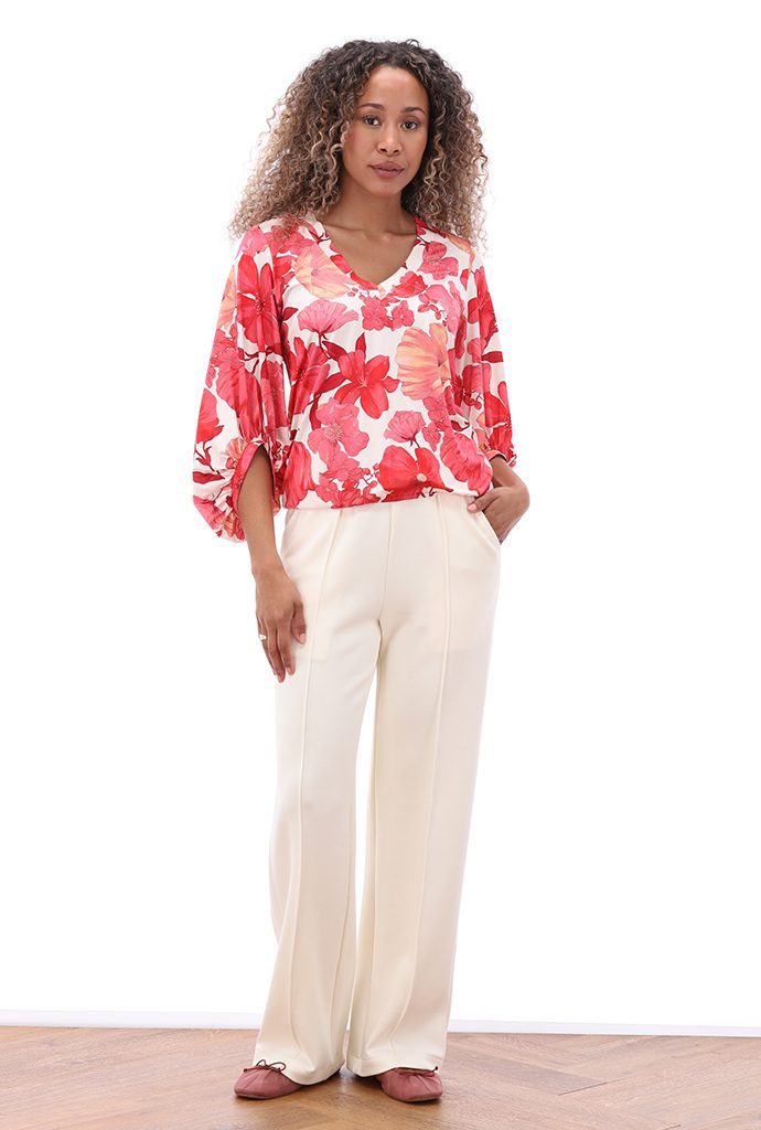 BLOUSE C102 P123 + PANTS C606L EGRET_8