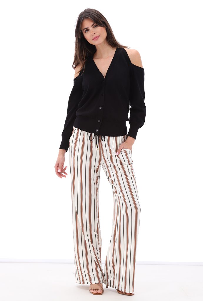 KNIT C809L BLACK TROUSERS C305 P099