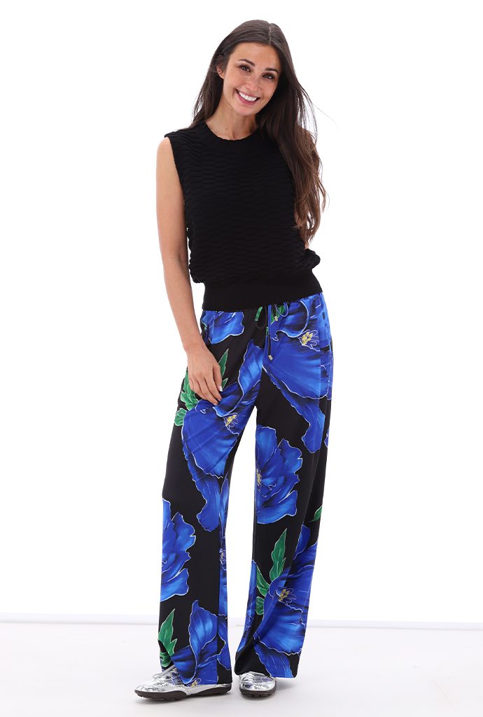 KNIT C822L BLACK TROUSERS C319 P090