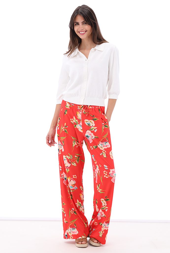 KNIT C833L EGRET TROUSERS C202 P079